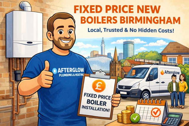 New boiler Bournville Birmingham