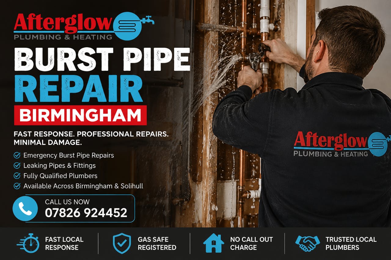 Burst pipe Birmingham