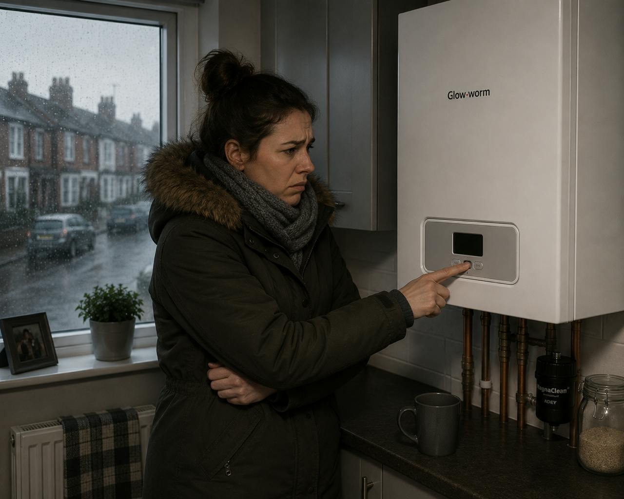 Glow worm boiler screen blank