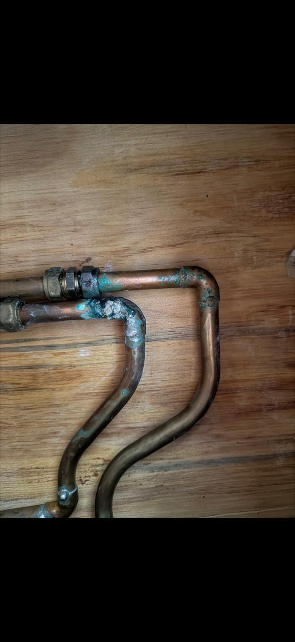 Leaking water pipe in Elmdon Solihull